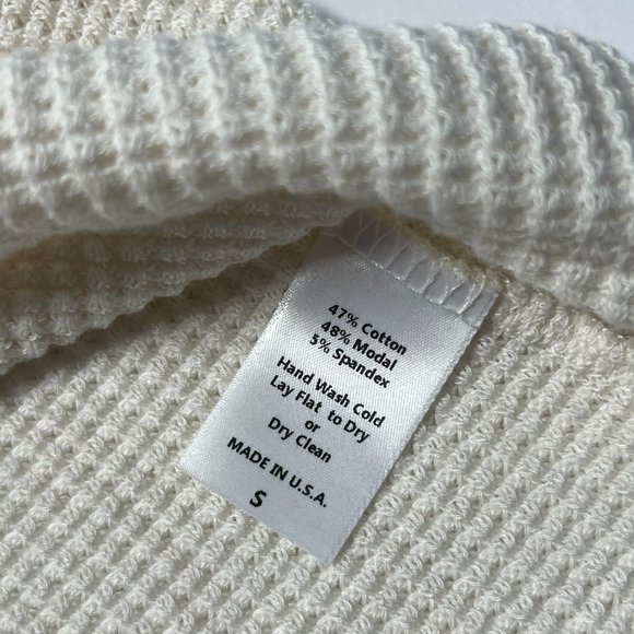 SET ACTIVE waffle knit lounge baby tee - Picture 3 of 3